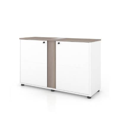 Universal 2-Level Printer Cabinet (White Body)