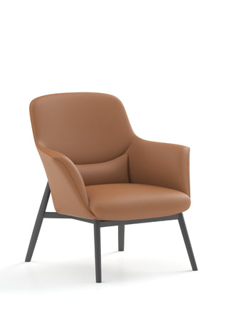 Yodo Executive Lounge Chair in Leather