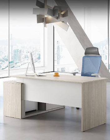 Vee Manager Desk with Credenza