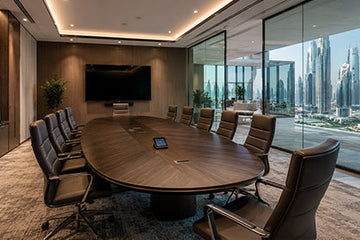 Modern corporate boardroom