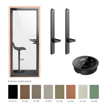 QuietQube Office Phone Booth – Soundproof Acoustic Pod for Workspaces