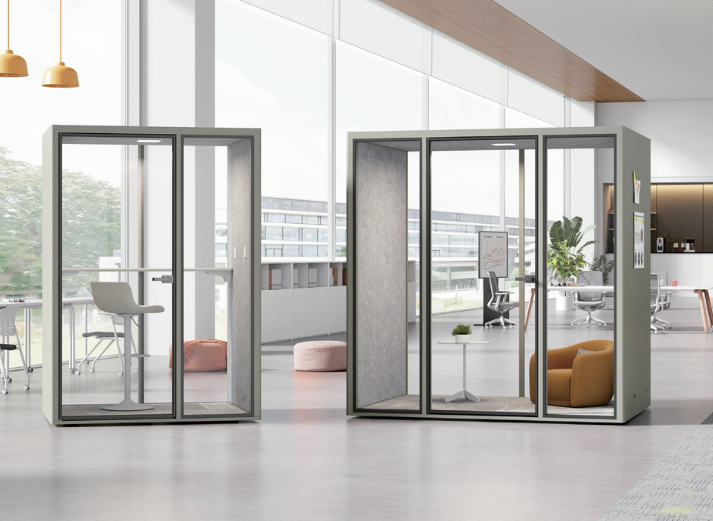 QuietQube Acoustic Pod Business BAFCO White