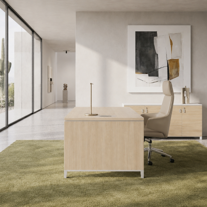 Linea Due Straight Desk Consumer BAFCO