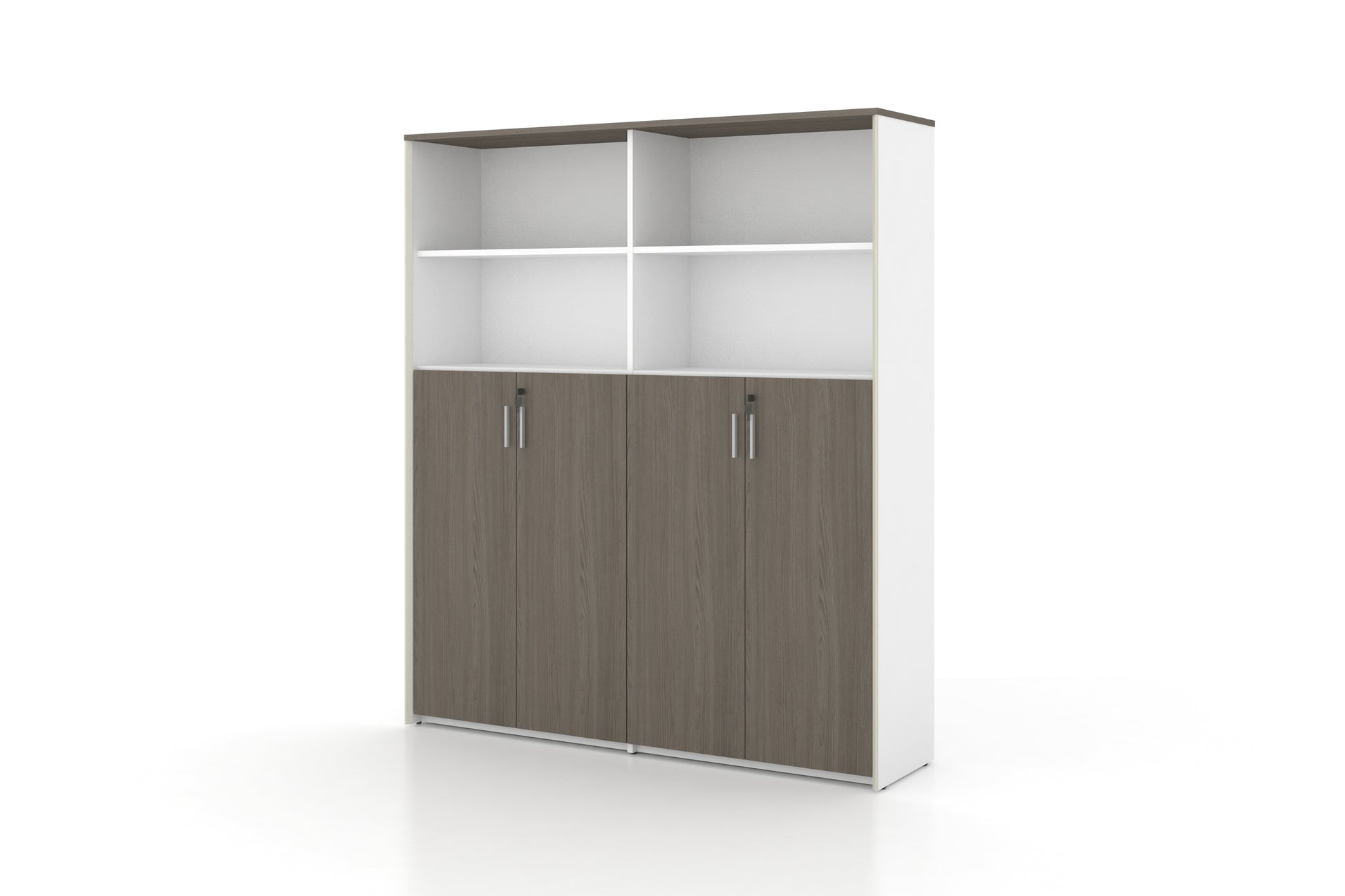 Universal 5-Level Dual Cabinet (White Body) - BAFCO