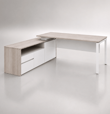 Cadi "U" Executive Desk Consumer KANO CF09 Log Walnut 1600 8-10 Weeks