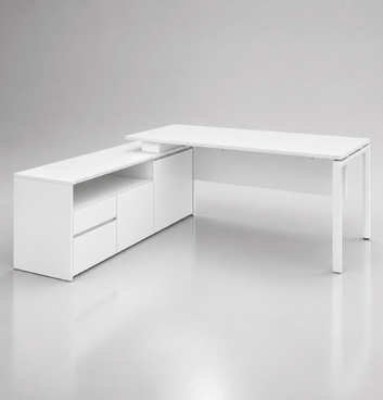 Cadi "U" Executive Desk Consumer KANO CF05 White W1600 x D1350 x H750mm 8-10 Weeks
