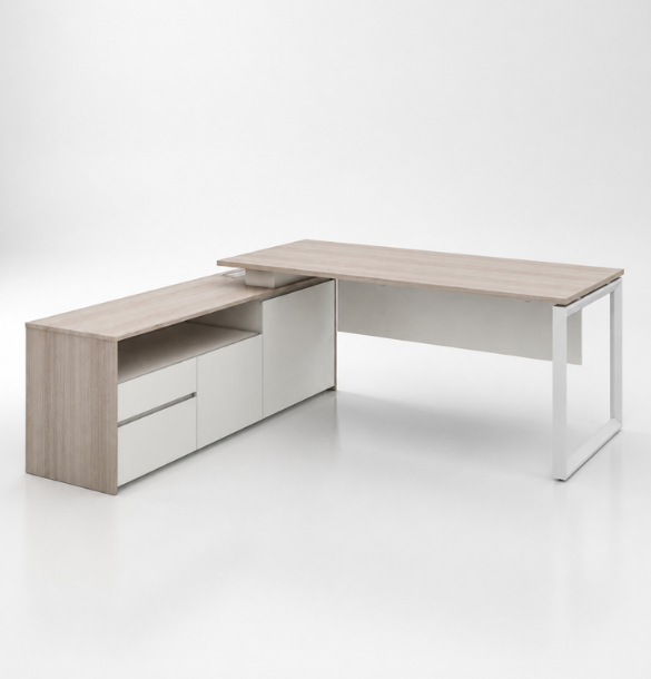 Cadi "O" Executive Desk Consumer KANO CF09 Log Walnut 1600 8-10 Weeks