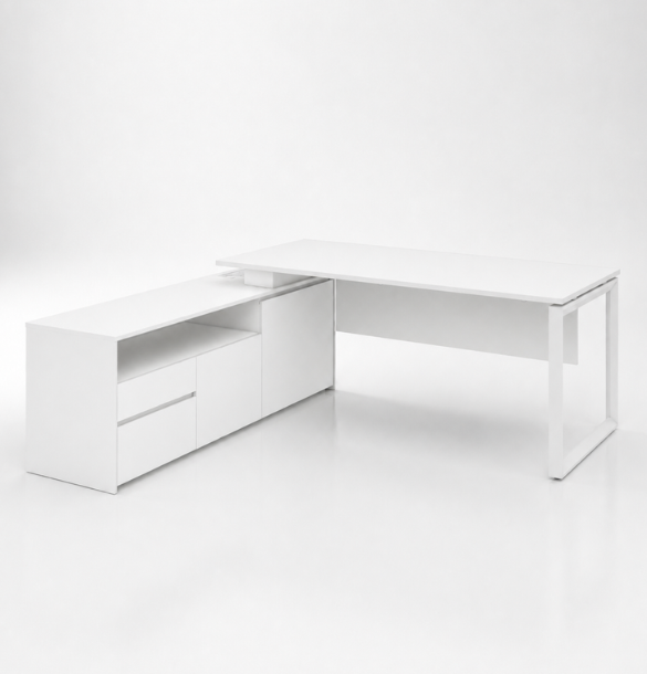 Cadi "O" Executive Desk Consumer KANO White 1600 8-10 Weeks
