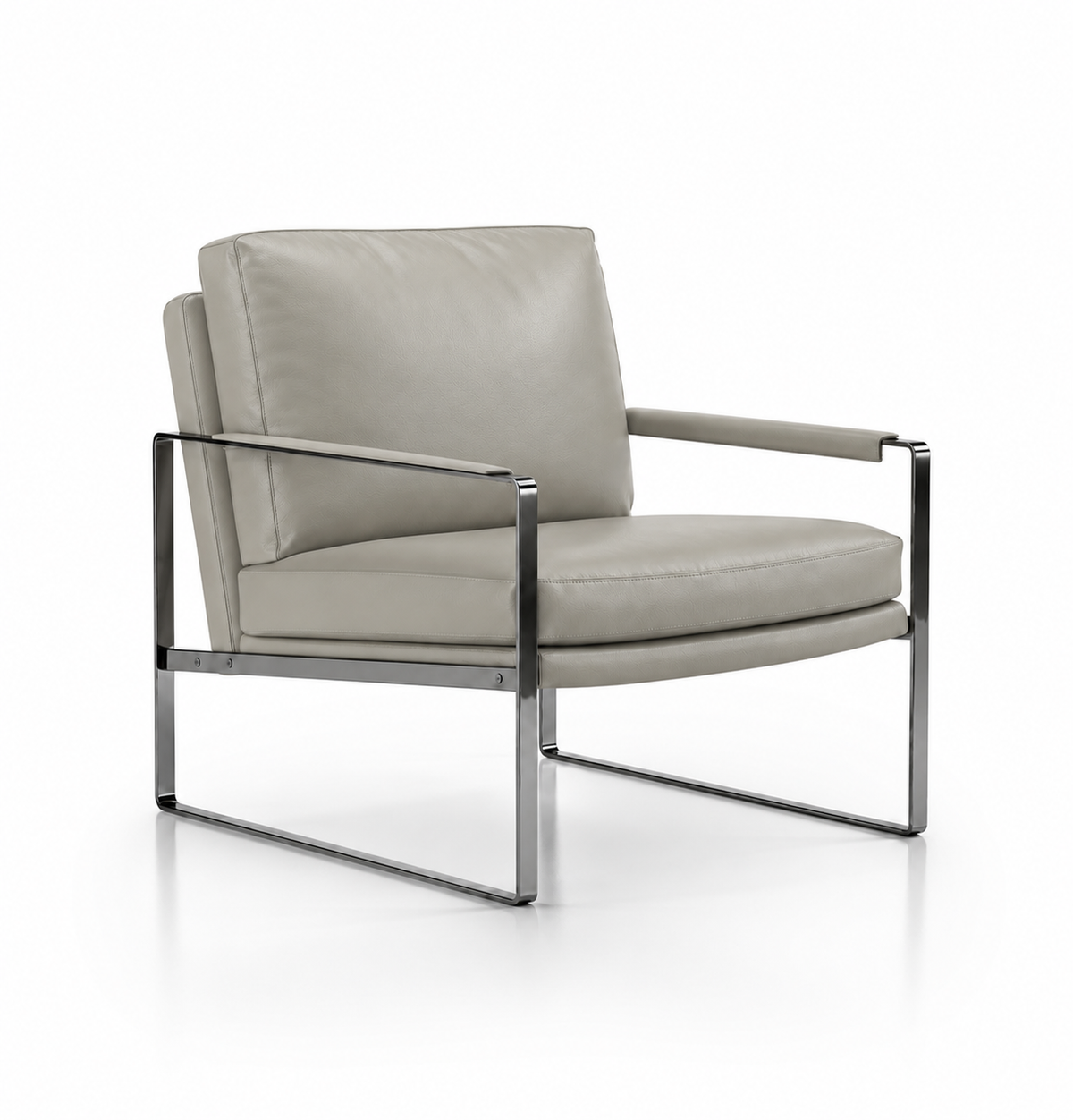 Riche Lounge Chair Consumer KANO Khaki Vegan Leather 8-10 Weeks