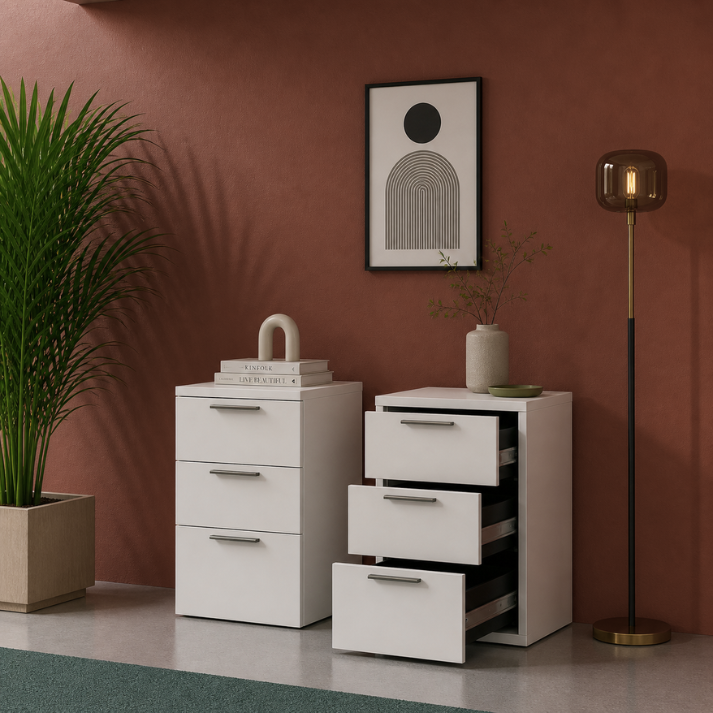 Flow Fixed Pedestal 2D1F Consumer BAFCO