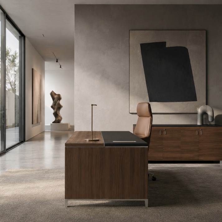 Linea Due Straight Desk (Premium) Consumer BAFCO Walnut 1400 30 Days