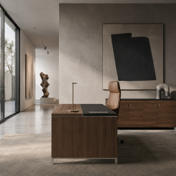 Linea Due Straight Desk (Premium) Consumer BAFCO Walnut 1400 30 Days