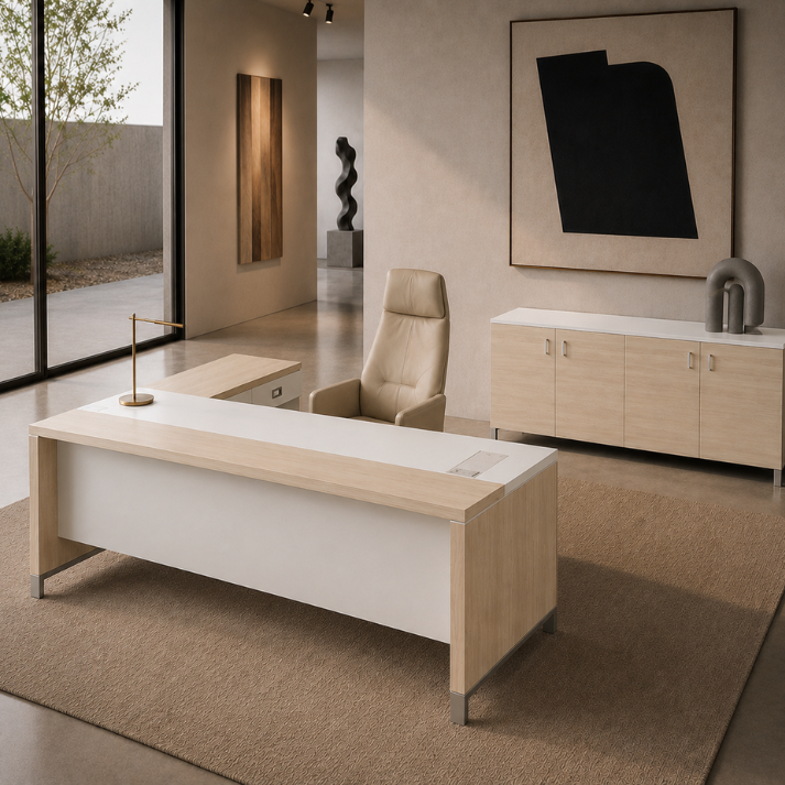 Linea Due with Open Shelf Return (Premium) Consumer BAFCO Light Oak 1600 30 Days