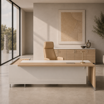 Linea Due with Credenza Return (Premium) Consumer BAFCO