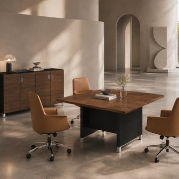Linea Due Square Meeting Table Consumer BAFCO