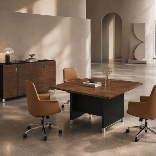 Linea Due Square Meeting Table Consumer BAFCO
