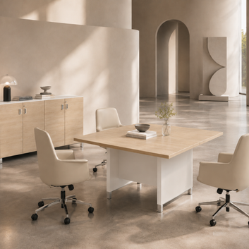 Linea Due Square Meeting Table Consumer BAFCO