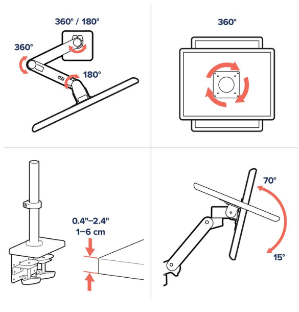 LX Pro Stacking Monitor Arm (Dual Monitor) Consumer Ergotron
