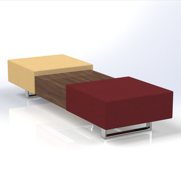Ethan 2-Seater Beam with Coffee Table