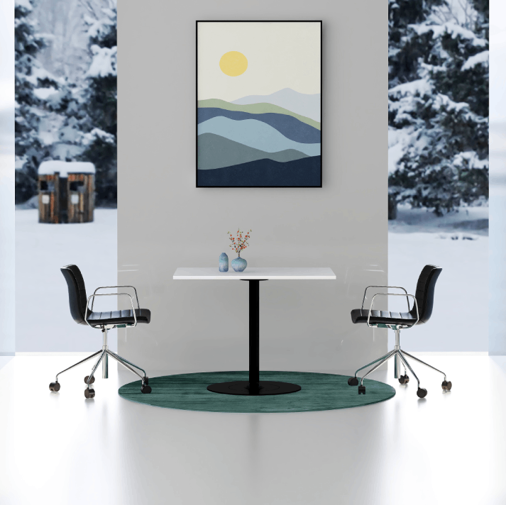 Table Talk Display Talk Round Meeting Table | Perfect for office discussion | BAFCO