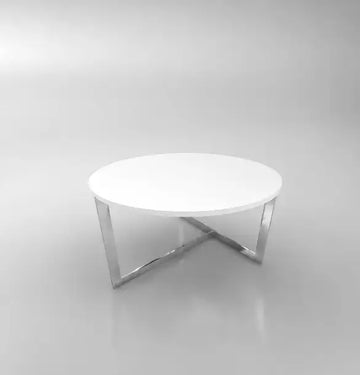 Tee Centre Round Coffee Table Consumer BAFCO White 2-5 Working Days