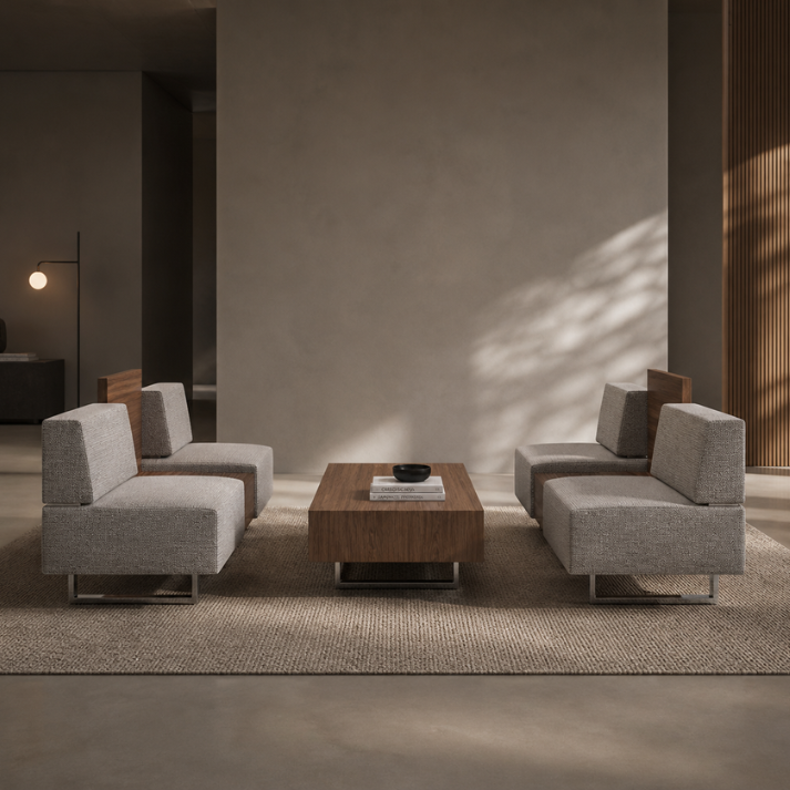 Ethan 2-Seater Sofa with Coffee Table Consumer BAFCO