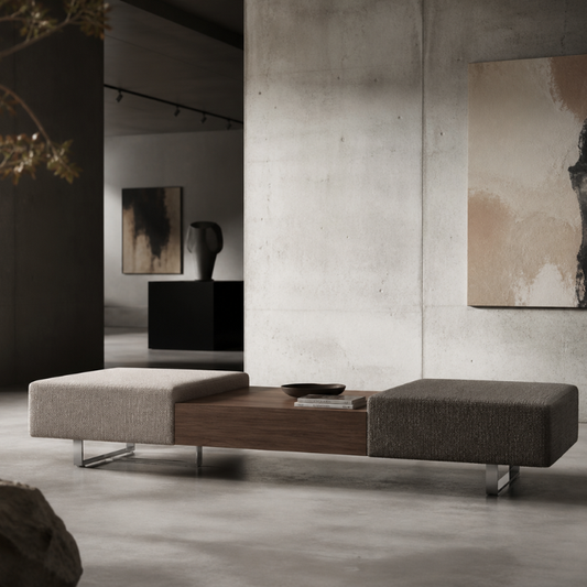 Ethan 2-Seater Beam with Coffee Table Consumer BAFCO W2100 x D700 x H430 mm 30 Days