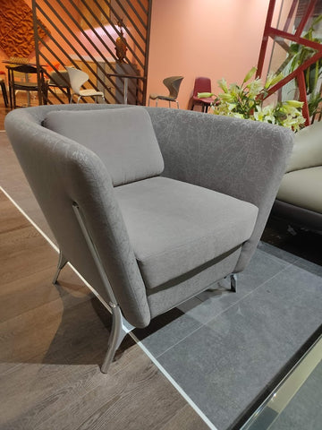Zone Armchair with Halcyon Blossom Anti-Microbial Fabric from Camira, UK