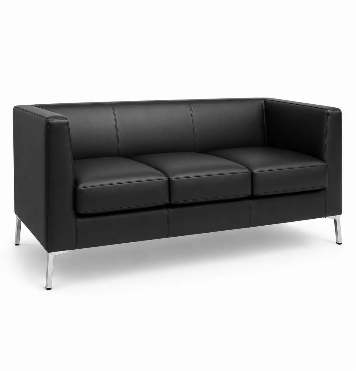 Alano 3-Seater Sofa BAFCO BLACK LEATHER