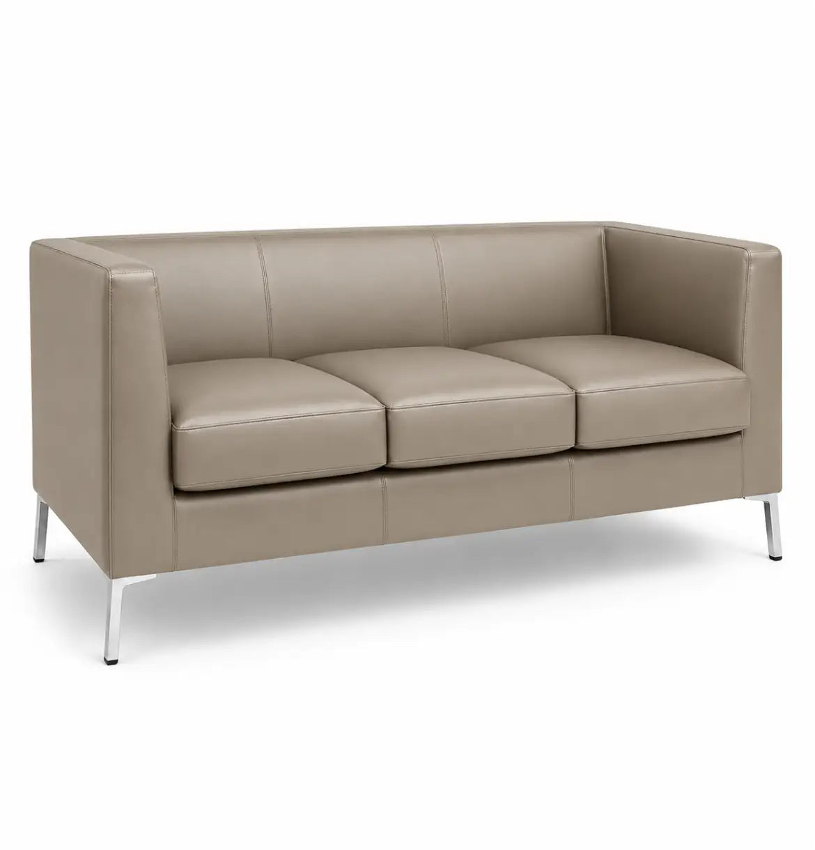 Alano 3-Seater Sofa BAFCO KHAKI BEIGE LEATHER