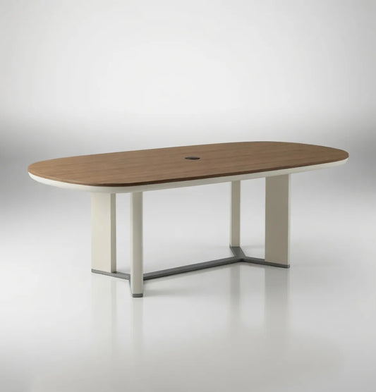 Amo Meeting Table Consumer KANO W2400 x D1100 X H750mm CY19 Mocha Teakwood 2-5 Working Days