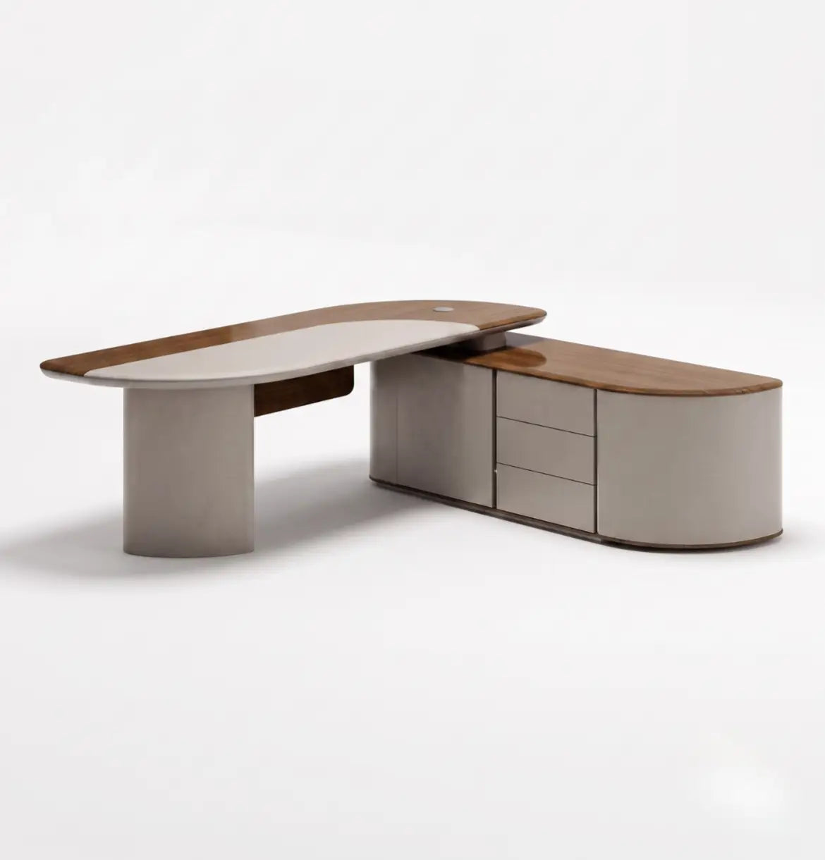 Amo Executive Desk (2 Sizes) Consumer KANO CY08 Dark Chocolate Walnut 2200 8-10 Weeks