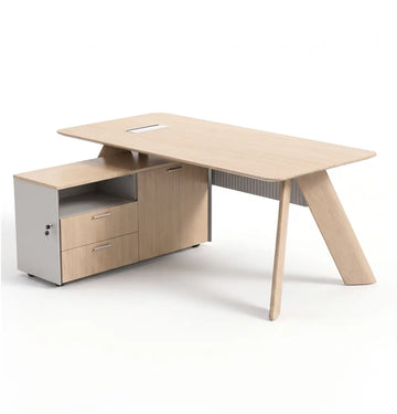 Athan Straight Desk (w/ Options) Consumer KANO CF60 Colorado Oak 1200 8-10 Weeks