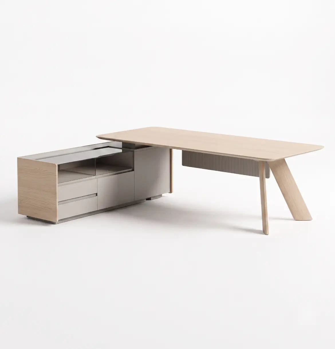 Athan Executive Desk (4 Sizes) Consumer KANO CF60 Colorado Oak 2100 2-5 Working Days