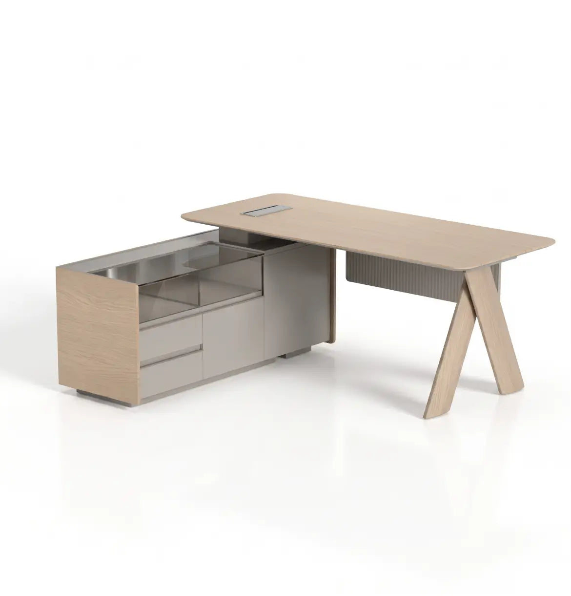 Athan Executive Desk (4 Sizes) Consumer KANO CF60 Colorado Oak 1600 8-10 Weeks