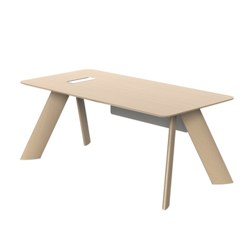 Athan Straight Desk with Side Cabinet Consumer KANO CF60 Colorado Oak 1800 8-10 Weeks