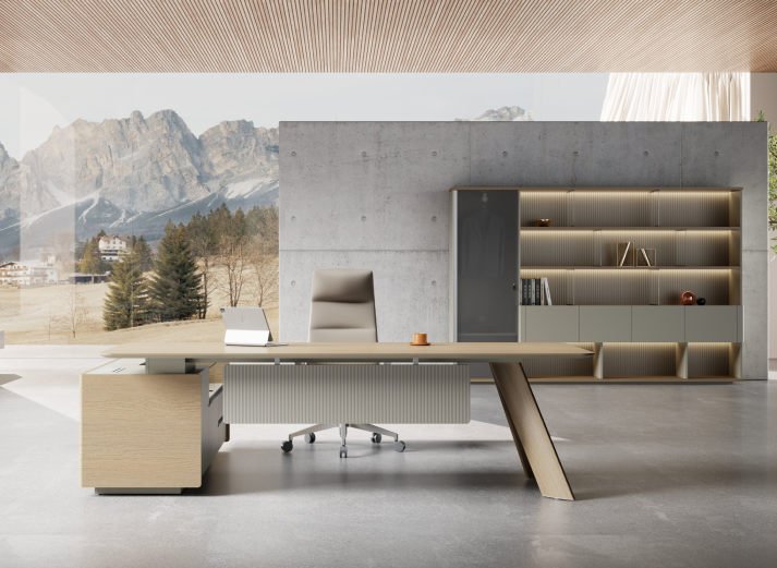 Illustration of Minimalist Office Furniture Restoration