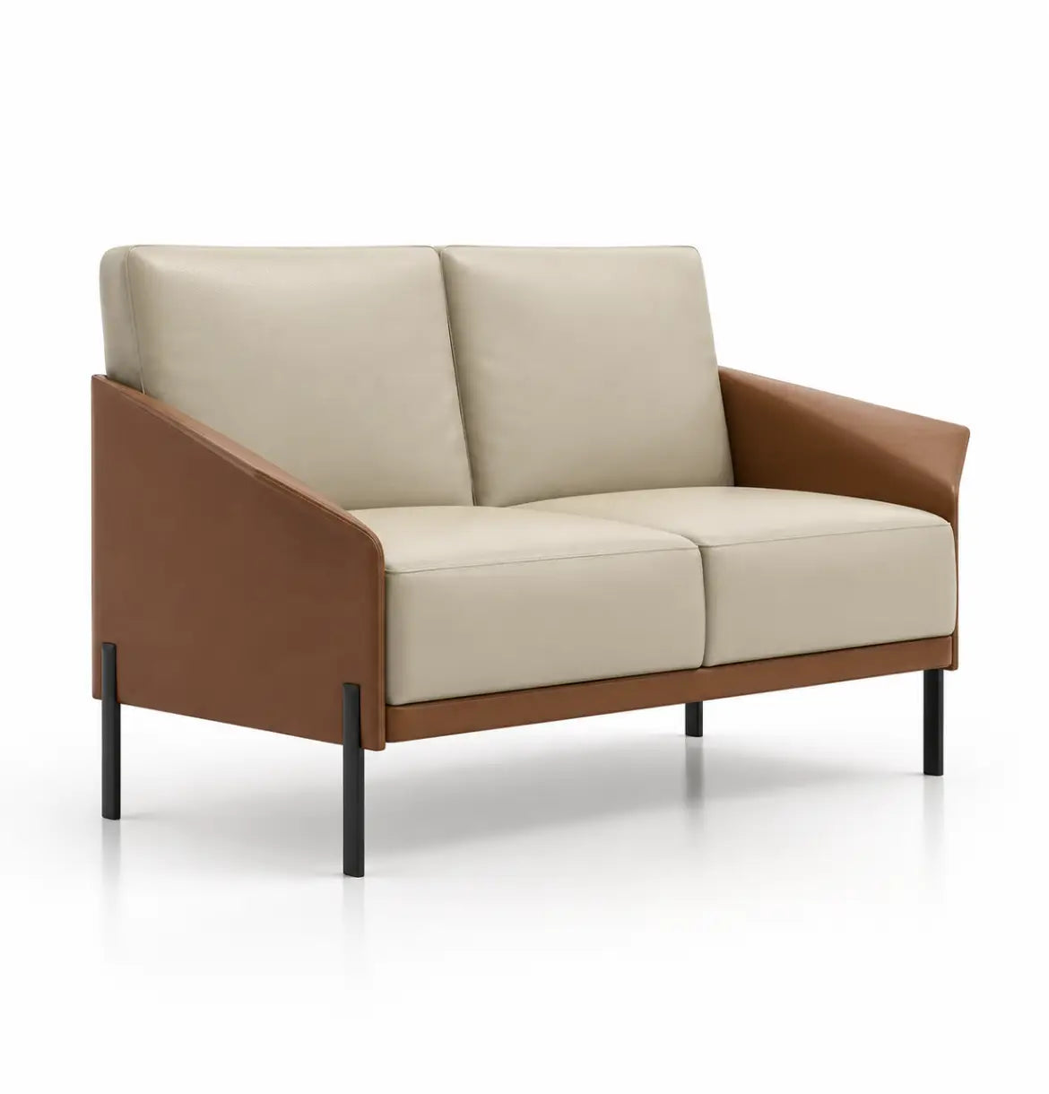 Athan 2-Seater Sofa Consumer KANO Tan PU Vegan Leather 8-10 Weeks