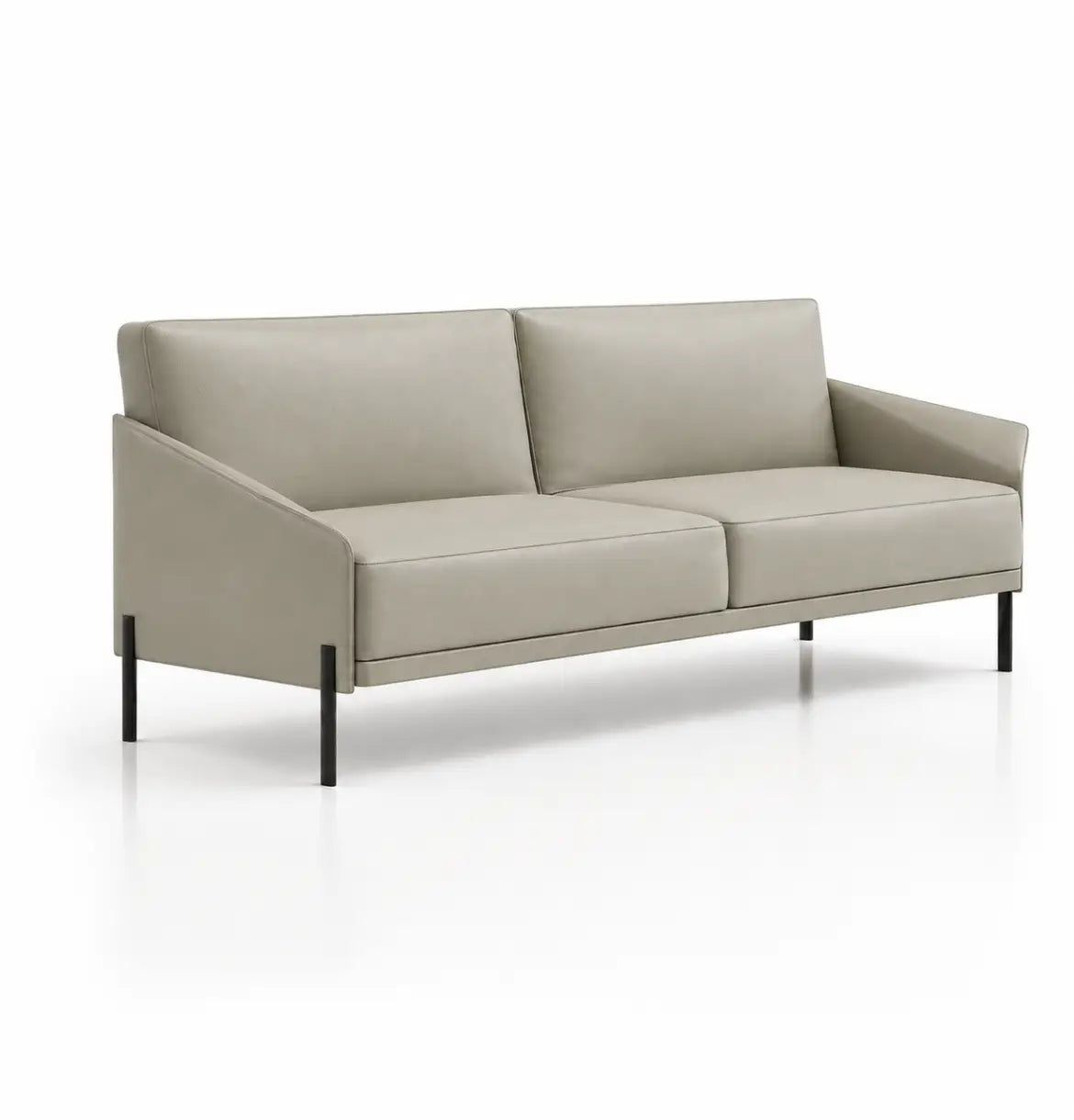 Athan 3-Seater Sofa Consumer KANO Khaki PU Vegan Leather 8-10 Weeks