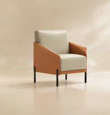 Athan Armchair Consumer KANO PU Vegan Leather Tan 8-10 Weeks
