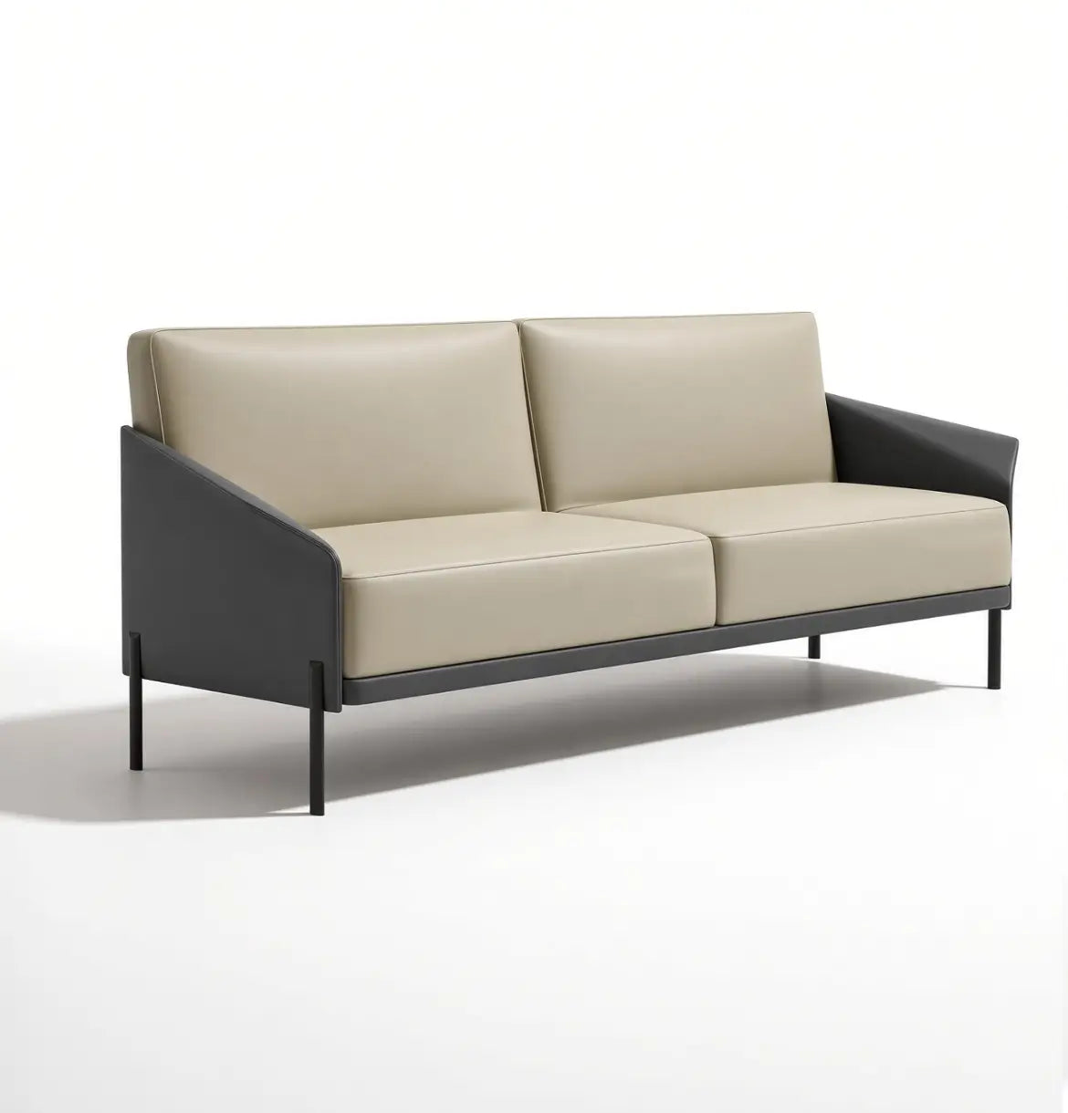 Athan 3-Seater Sofa Consumer KANO Grey Vegan Leather 8-10 Weeks