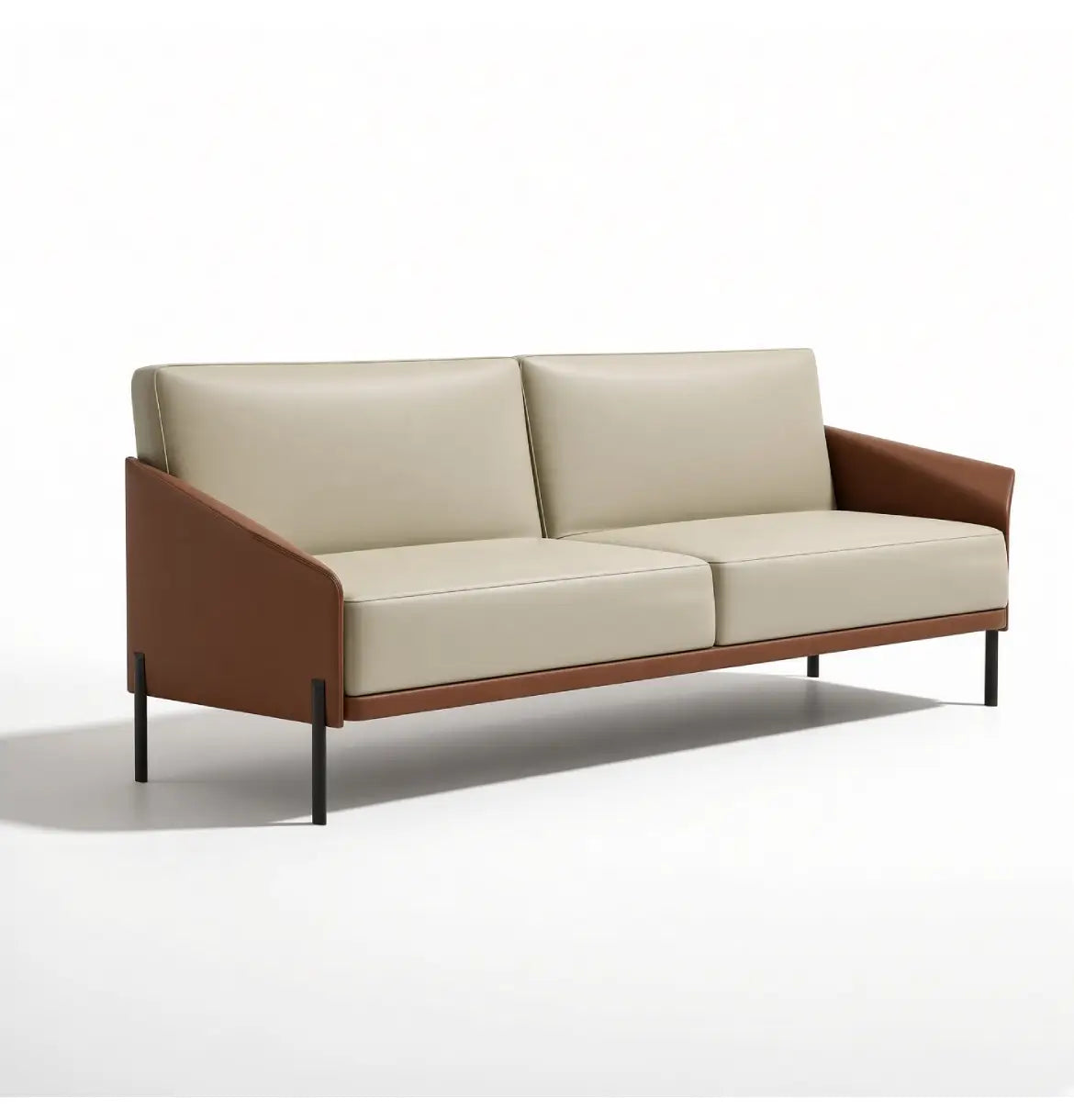 Athan 3-Seater Sofa Consumer KANO Tan Vegan Leather 8-10 Weeks
