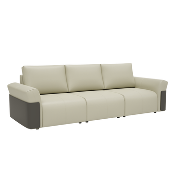 Aviator 3-Seater Sofa Consumer BAFCO Vegan Leather Khaki 8-10 Weeks