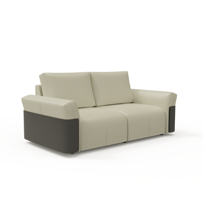 Aviator 2-Seater Sofa Consumer BAFCO Vegan Leather Khaki 8-10 Weeks