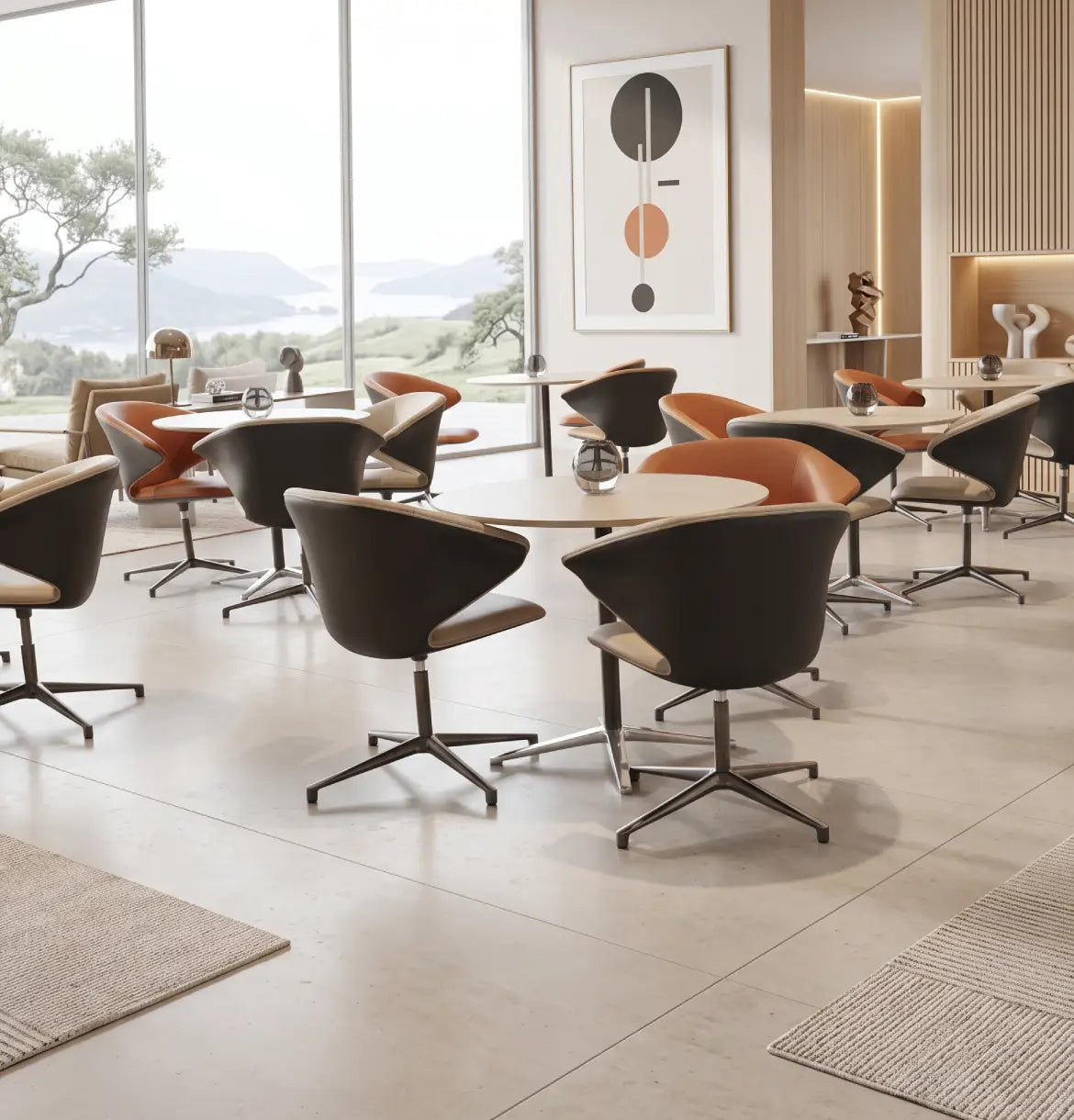 Barista Round Meeting Table Consumer KANO