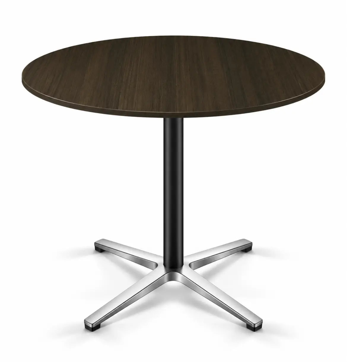 Barista Round Meeting Table Consumer KANO CF08 Walnut Hairline 900 8-10 Weeks
