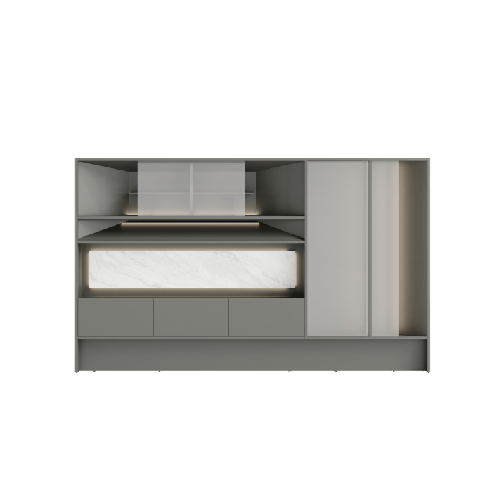 Beall Executive Wall Storage Consumer KANO 3300 x 400 x H2000mm CY13 Meteor Grey 8-10 Weeks