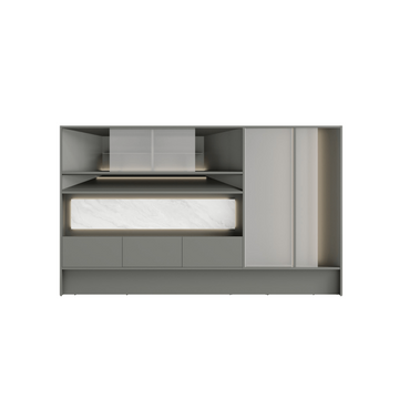 Beall Executive Wall Storage Consumer KANO 3300 x 400 x H2000mm CY13 Meteor Grey 8-10 Weeks