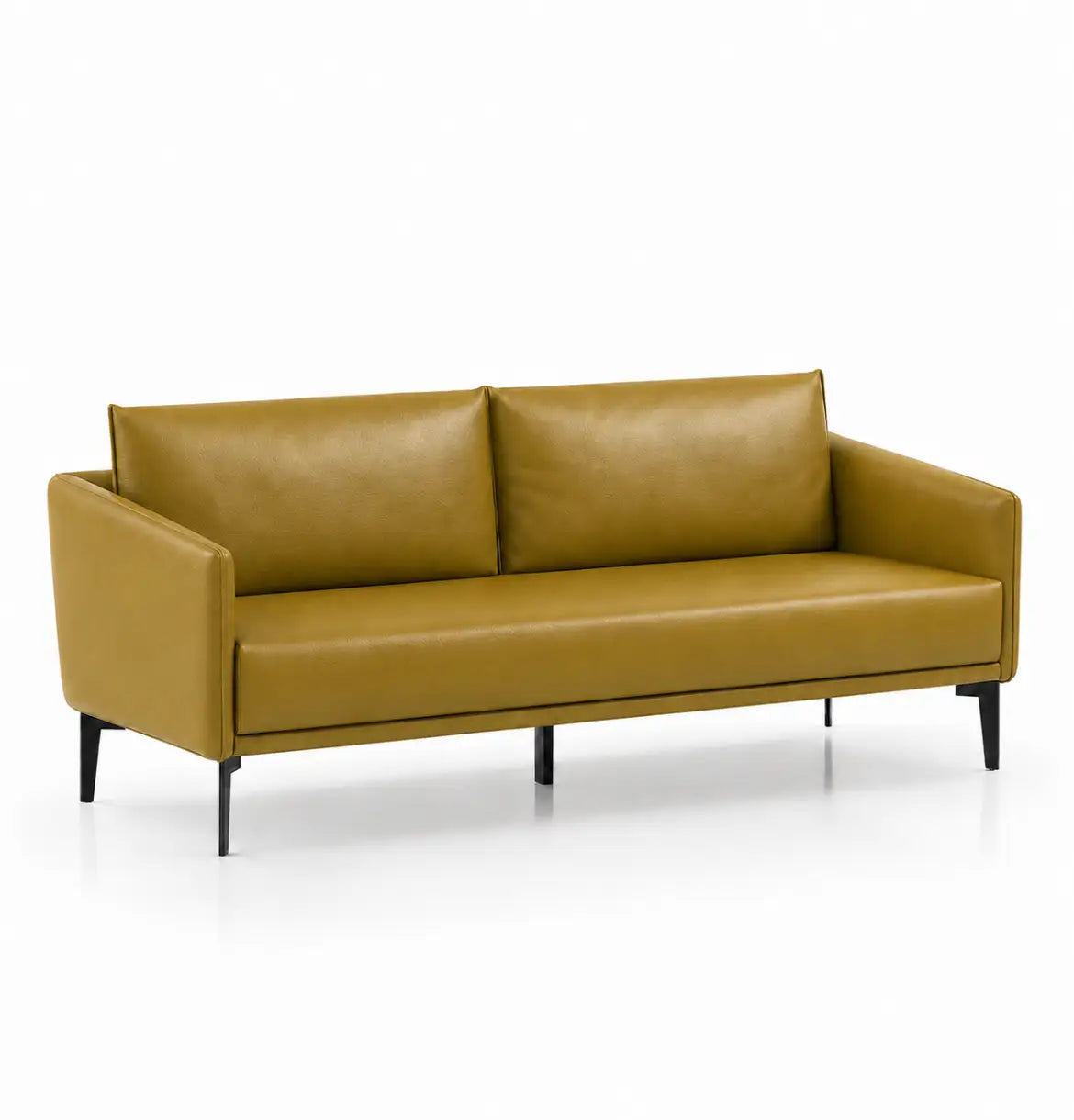 Becute 3-Seater Sofa Consumer KANO Yellow Vegan Leather 8-10 Weeks