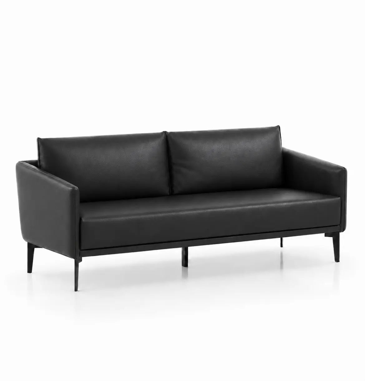 Becute 3-Seater Sofa Consumer KANO Black Vegan Leather 8-10 Weeks